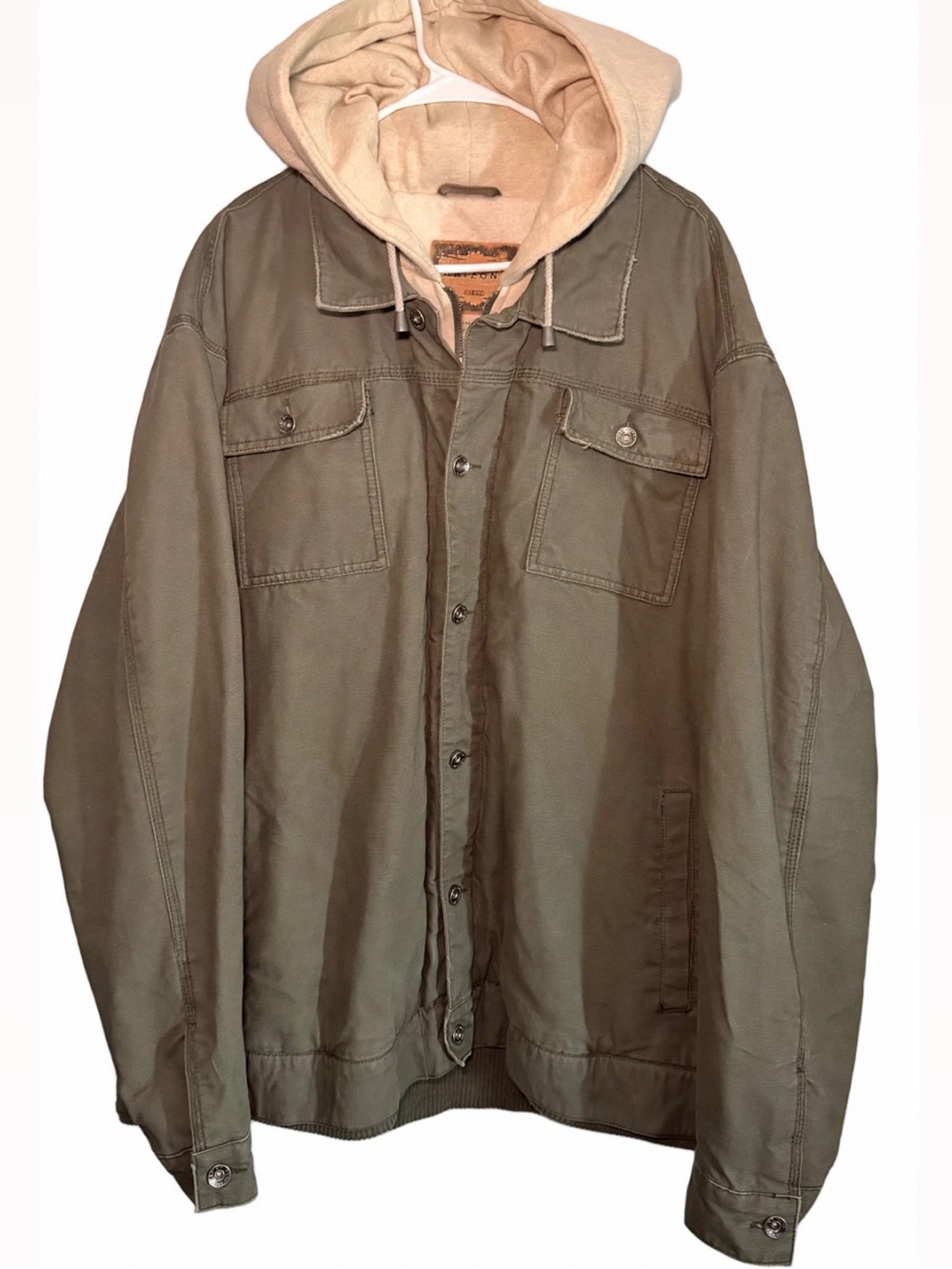 Arizona Jean Company 3XLT Men heavy duty Jacket with Tan Hooded Liner